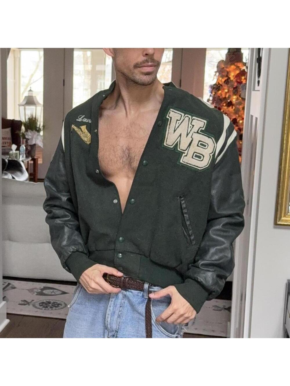 🧥 Vintage Holloway Varsity Letterman Jacket — West Bloomfield